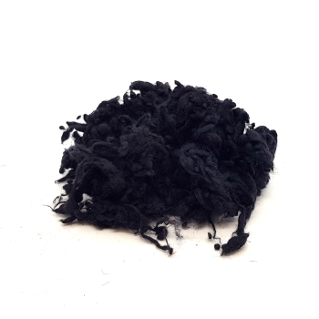 Wool nepps - drobinki /kuleczki wełniane CZARNY 10g